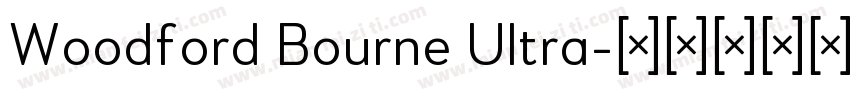 Woodford Bourne Ultra字体转换